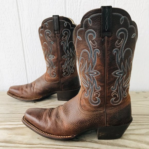 Ariat Shoes Ariat Legend Womens Scalloped Top Cowboy Western Boots